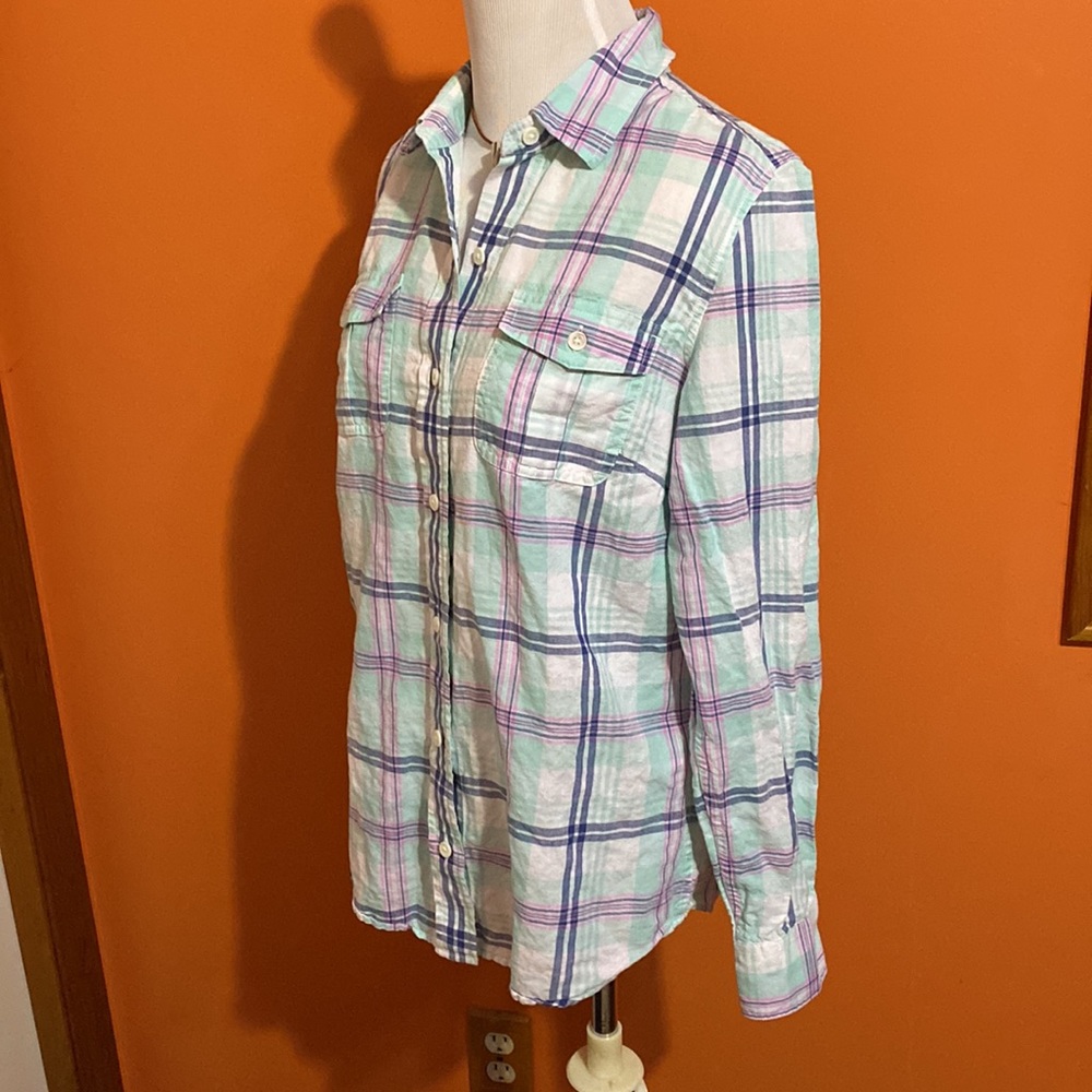 Vineyard Vines Classic Button Down Plaid Oxford S… - image 3